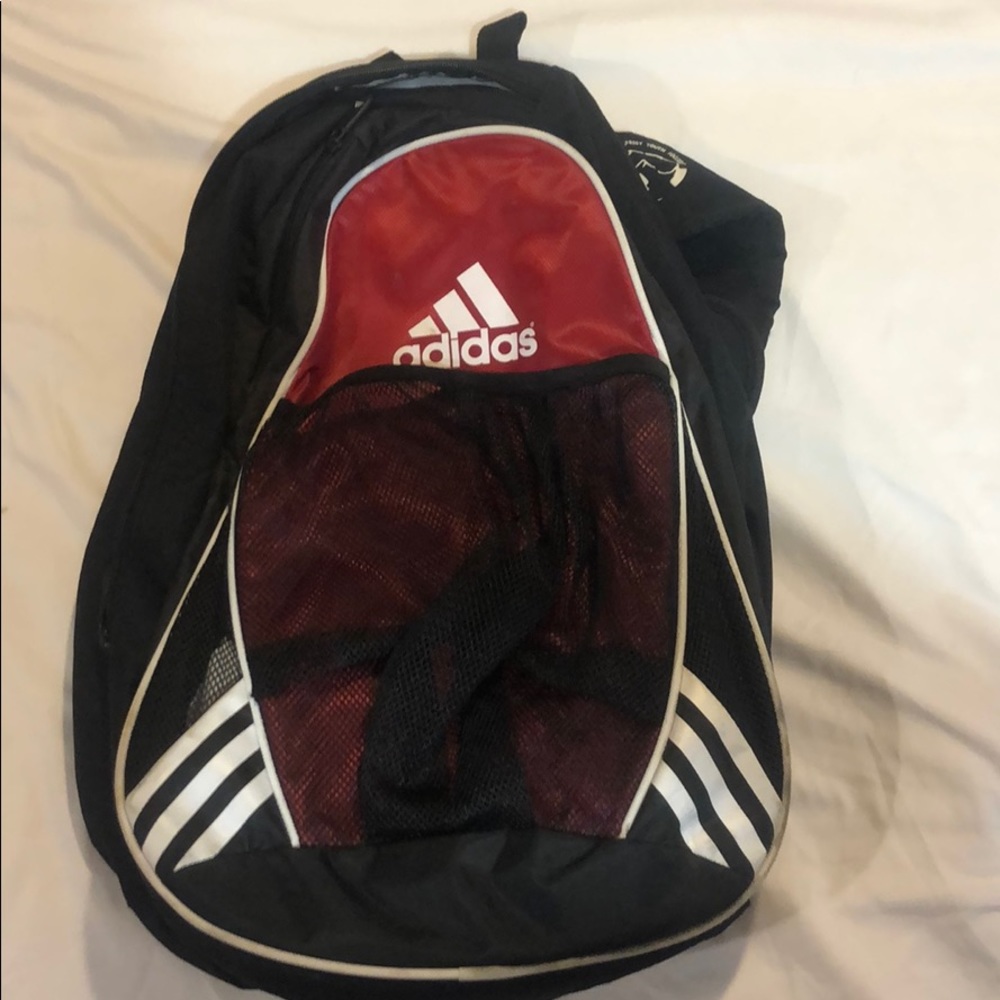 Adidas red over the shoulder backpack